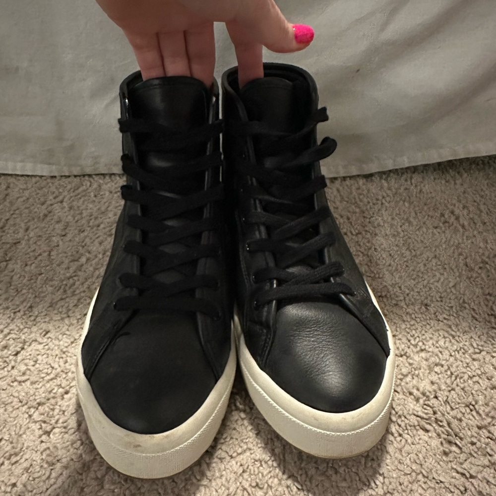 Caroline Herrera Leather high top shoes
